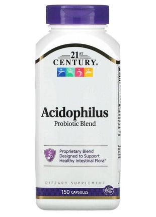 21st Century, смесь ацидофильных пробиотиков, 150 капсул