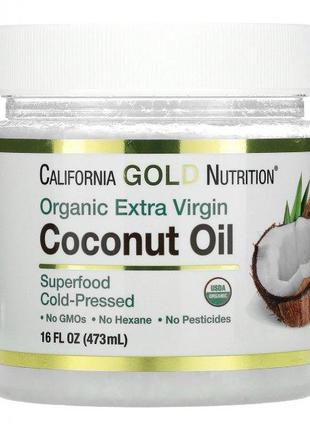 Кокосове масло California Gold Nutrition Organic Coconut Oil п...
