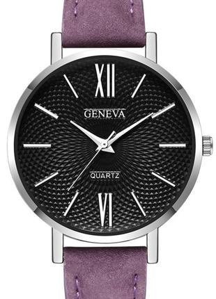 Женские часы Geneva фиолетовые