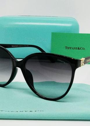 Tiffany & co tf 4089 очки женские солнцезащитные черные с град...