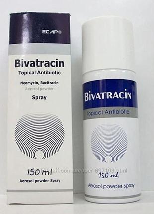 Bivatracin Биватрацин аэрозоль используется для ссадин, кожных...