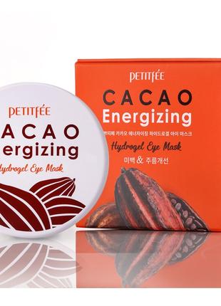 Тонизирующие гидрогелевые патчи с какао Petitfee Cacao Energiz...