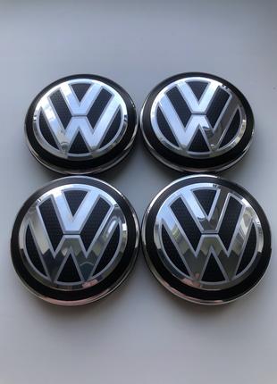 Колпачки заглушки на литые диски Фольсваген VW 65мм 5G0 601 171
