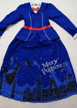Платье  карнавальное, детское, disney, mary poppins, 9-10 лет....