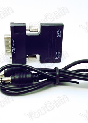 Конвертер HDMI-VGA + audio