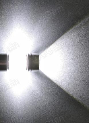 Лампа светодиодная P21W BA15S для ДХО, фонарей. 4 Вт, 6000К (Г...