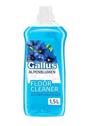 Засіб д/миття підлоги Гірські квіти 1.5 л (синій) ТМ Gallus