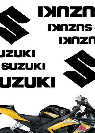 Виниловые наклейки на мот " Suzuki S " 27х23 см