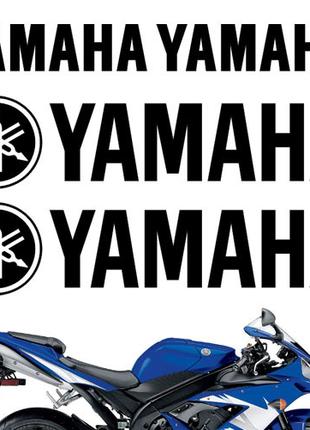 Виниловые наклейки на мот " Yamaha " 16х30 см
