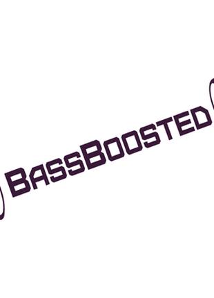 Виниловые наклейки " BassBoosted " 2х20 см