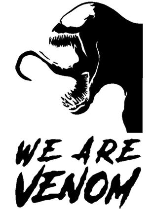 Виниловые наклейки на авто " We are Venom " 50х31 см