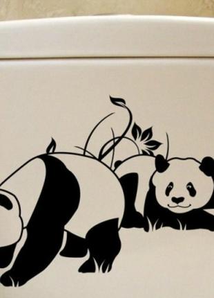 Виниловые наклейки " Панды " 20х25 см