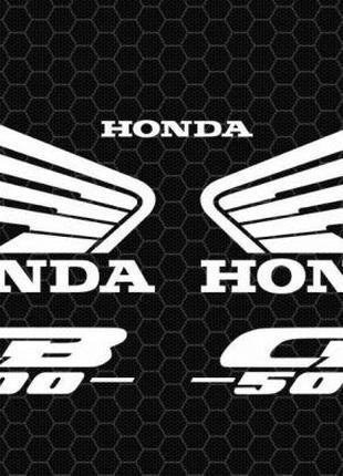 Виниловые наклейки на мот " HONDA CB 500 " размер по оригиналу...