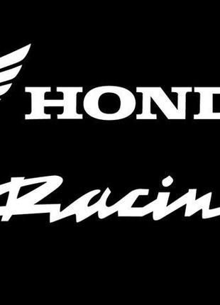 Виниловые наклейки на мот " Honda Racing " 12х20 см
