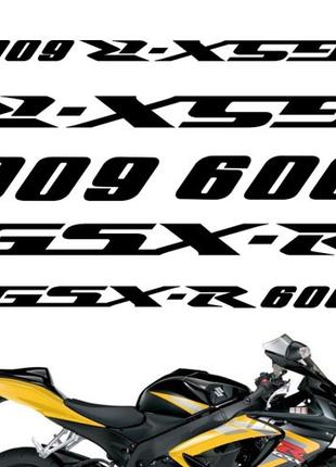 Виниловые наклейки на мот " 600 gsx-r " 15х25 см