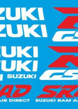 Виниловые наклейки на мот " Suzuki R GSX " 35х50 см