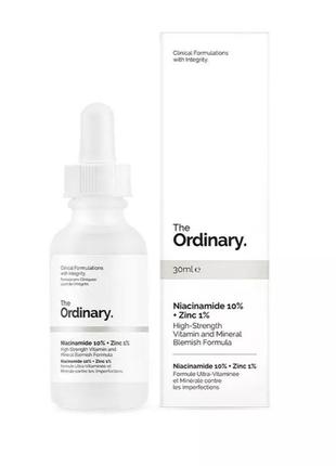 Сироватка для проблемної шкіри the ordinary niacinamide 10% + ...
