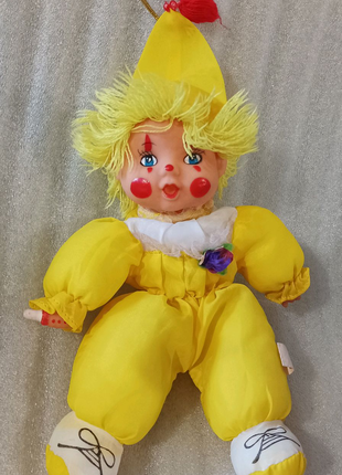 Винтажный клоун кукла