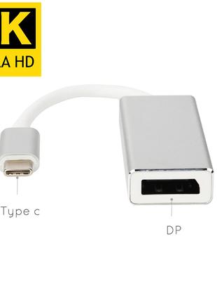 Адаптер преобразователь переходник USB type-C в Display-Port 4K