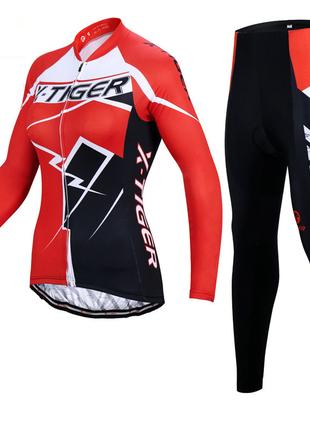 Вело костюм женский X-Тiger XW-CT-154 Red 3XL дышащий комплект...