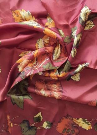 Японский винтажный сатиновый платок, hammura, made in japan
