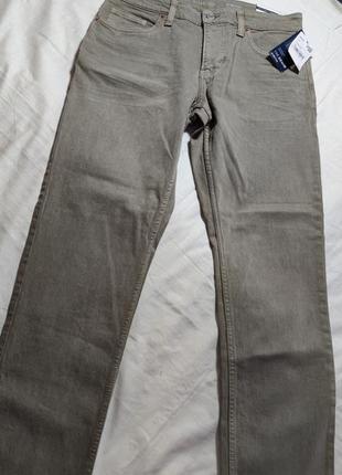 Чоловічі однотонні щільні джинси c&a, розмір m, сіро зелені