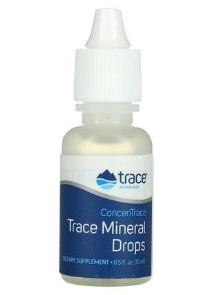 Капли с минералами ConcenTrace, США, 0.5 fl oz (15 ml)