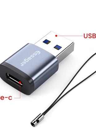 Адаптер Essager Type-C to USB 3.0 для зарядки и передачи данны...