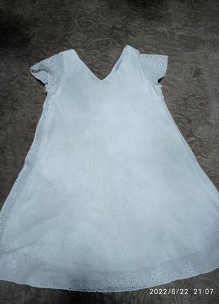 Белое нежное платье