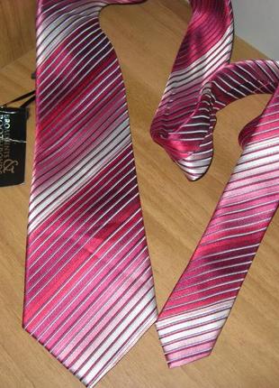 .новый галстук "broadbents & boothroyds" натуральный шелк