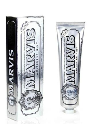 Паста зубная отбеливающая мята Marvis whitening mint, 411165, ...