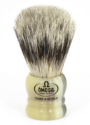 Помазок для бритья Omega 11047 badger / bristle mix