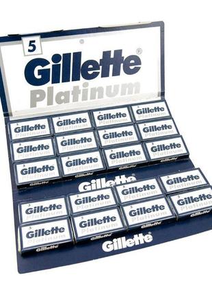 Лезвия Gillette Platinum Blades Double Edge, 100 шт./пак.