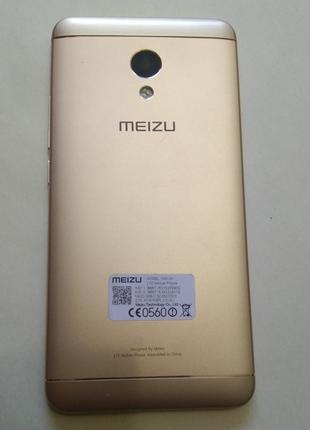 Крышка золотая для Meizu M5s б.у. оригинал