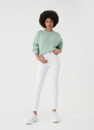 Продам білі джинси high waist skinny