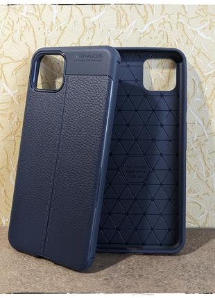 Pixel 4XL кожаный противоударный чехол бампер Leather Skin case
