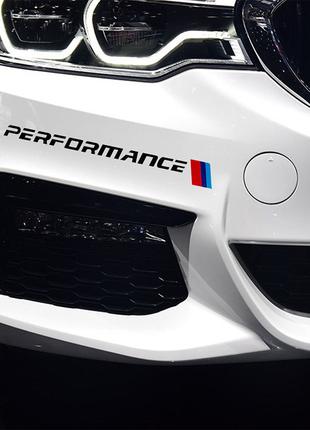 Наклейка на авто BMW ///Performance - Черные (2 штуки)