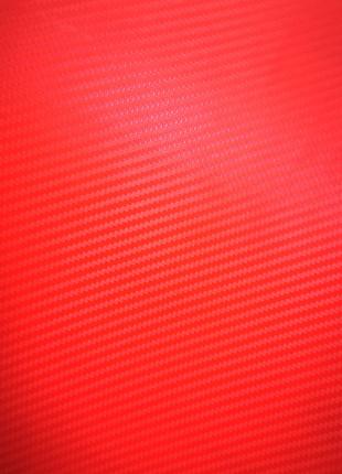 Пленка Карбон красный 3D с микроканалами. Размер 40 х 152 см