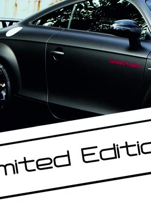 Наклейки на автомобиль Limited Edition черная