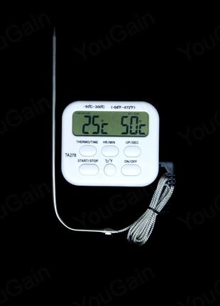 Термометр кухонный ТА-278 с выносным датчиком (от -50 до 300°С)