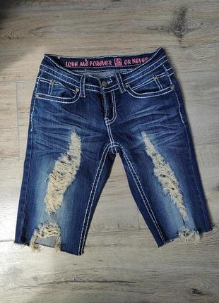 Женские джинсовые шорты рваные шорты