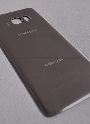 Задняя крышка для Galaxy S8 Silver серебристого цвета на замен...