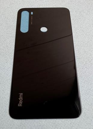Задняя крышка для Redmi Note 8 Space Black на замену чёрная