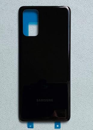 Задняя крышка для Galaxy S20 Plus Black чёрного цвета на замен...