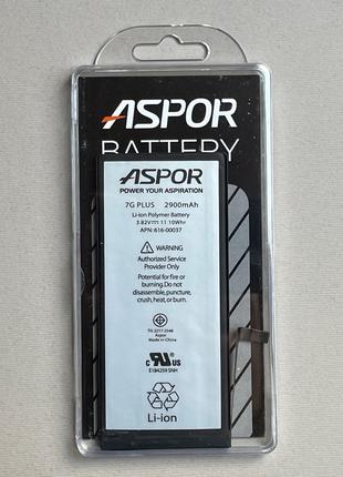 АКБ для iPhone 7 Plus аккумуляторная батарея Aspor 2900 mAh
