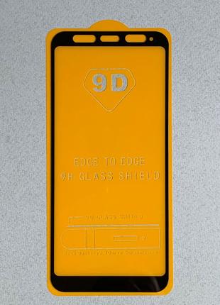 Защитное стекло 9D для Xiaomi Redmi 5 Plus с рамкой чёрного цв...