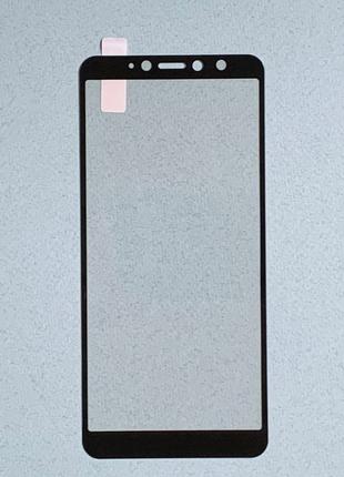 Защитное стекло для Xiaomi Redmi S2 с рамкой чёрного цвета выс...