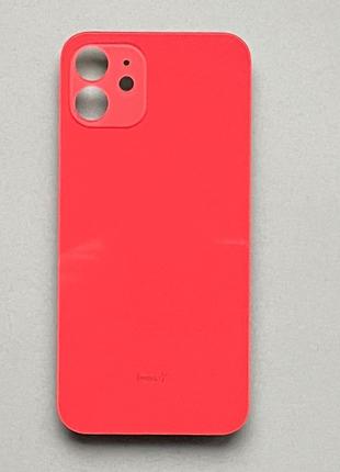 Задняя крышка для iPhone 12 Red красного цвета на замену стекл...
