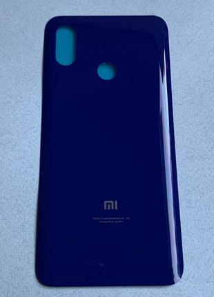Задняя крышка для Xiaomi Mi 8 Blue на замену синяя