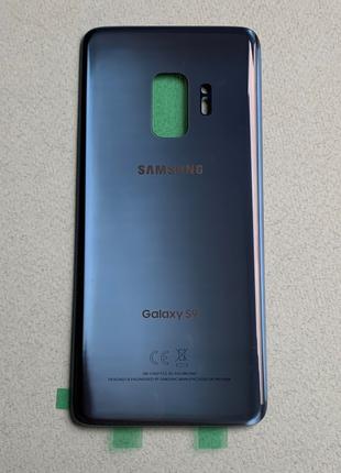 Задняя крышка для Galaxy S9 Blue синего цвета на замену (для р...